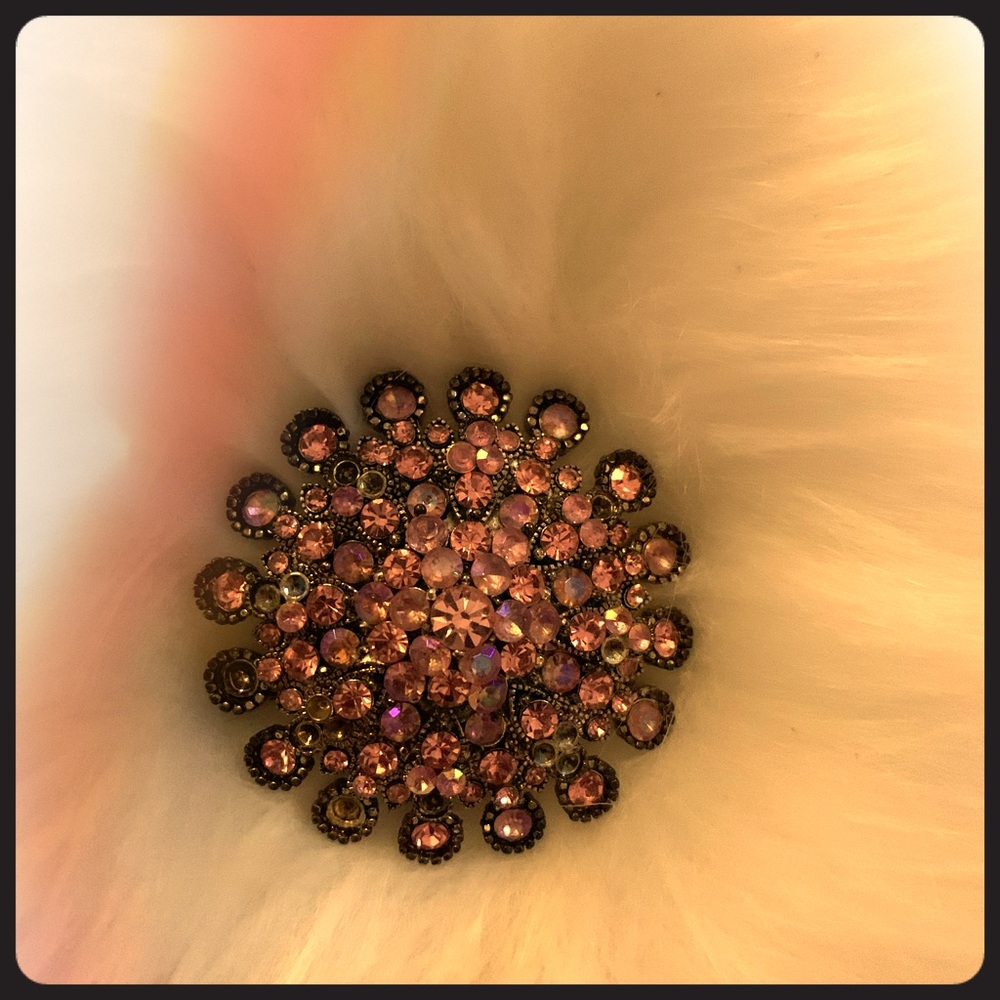 Pink brooch